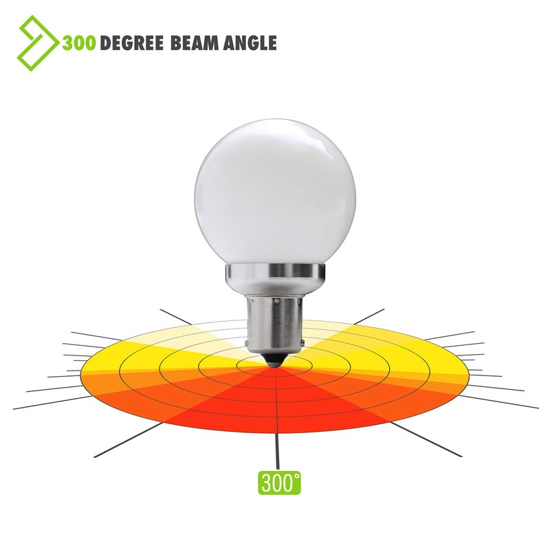 Leisure LED مصابيح LED ترفيهية 12 فولت RV BA15s 20-99/1141 1156 12V بدائل لمصابيح الزينة لسيارات الكرفانات 5th و قوافل المقطورة و المنازل المتنقلة و القوارب البحرية 3000K أبيض دافئ 3 عبوات (أبيض دافئ) - Image 5